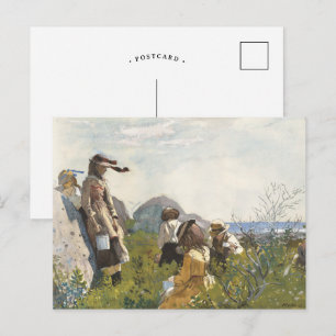 Carte Postale Cueilleurs de baies Winslow Homer