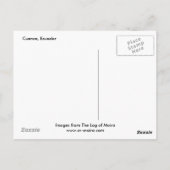 Carte Postale Cuenca, Équateur (Dos)