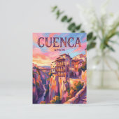 Carte Postale Cuenca Espagne (Debout devant)