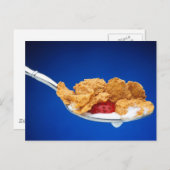 Carte Postale Cuillère de céréales (Devant / Derrière)