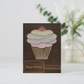 Carte Postale Cuir Apparence Baking Dark (Debout devant)