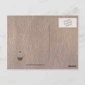 Carte Postale Cuir Apparence Baking Dark (Dos)