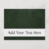 Carte Postale Cuir vert, Texture en cuir, Arrière - plan en cuir (Devant)