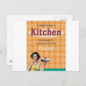 Carte Postale Cuisine (Devant / Derrière)