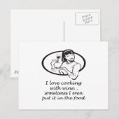 Carte Postale Cuisine Au Vin (Devant / Derrière)