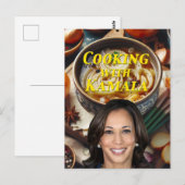 Carte Postale Cuisine Avec Kamala (Devant / Derrière)
