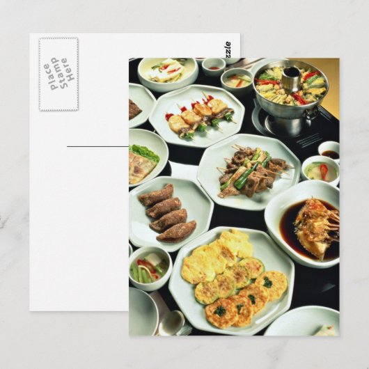 Carte Postale Cuisine coréenne (Devant / Derrière)