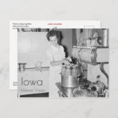 Carte Postale Cuisine de femme de ferme (Devant / Derrière)