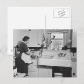 Carte Postale Cuisine de grand-mère - Vintage (Devant / Derrière)