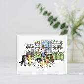 Carte Postale Cuisine de maman du Labrador (Debout devant)