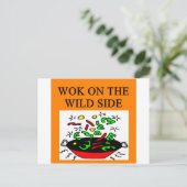 Carte Postale cuisine de wok chinois (Debout devant)