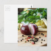 Carte Postale Cuisine d'oignon (Devant / Derrière)