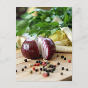Carte Postale Cuisine d'oignon