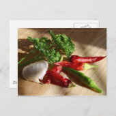 Carte Postale Cuisine épicée (Devant / Derrière)