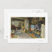 Carte Postale Cuisine intérieure Vue de la Maison John Alden (Devant / Derrière)