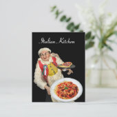Carte Postale CUISINE ITALIENNE Recette (Debout devant)