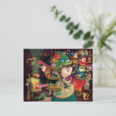 Carte Postale Cuisine pour sorcières d'Halloween (Debout devant)