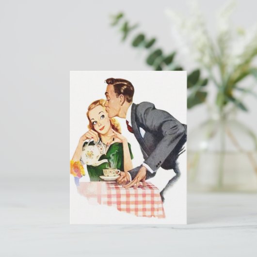 Carte Postale Cuisine rétro mignonne à toutes fins (Debout devant)