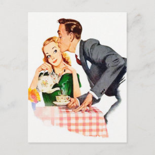 Carte Postale Cuisine rétro mignonne à toutes fins