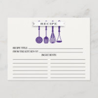 Cuisine Ustensiles violets Fête des mariées Recett