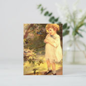 Carte Postale Cuisine victorienne avec oiseaux (Debout devant)