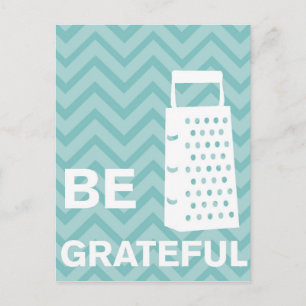 Carte Postale Cuisines créatives - Grater sur chevron.