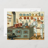 Carte Postale Cuisines vintages dans la cuisine (Devant / Derrière)