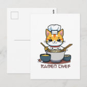 Carte Postale Cuisinier de Ramen (Devant / Derrière)