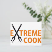 Carte Postale cuisinier extrême (Debout devant)