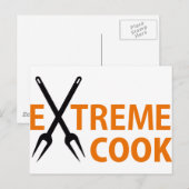 Carte Postale cuisinier extrême (Devant / Derrière)