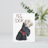 Carte Postale Cuisinier Terrier Écossais (Debout devant)
