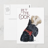 Carte Postale Cuisinier Terrier Écossais (Devant / Derrière)