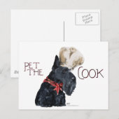 Carte Postale Cuisinier Terrier Écossais (Devant / Derrière)