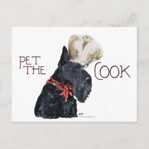 Carte Postale Cuisinier Terrier Écossais