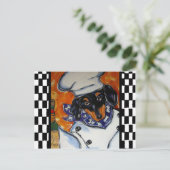 Carte Postale Cuisiniers Dachshund (Debout devant)