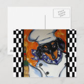 Carte Postale Cuisiniers Dachshund (Devant / Derrière)