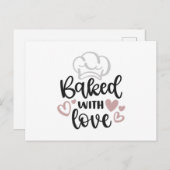 Carte Postale Cuit avec amour (Devant / Derrière)