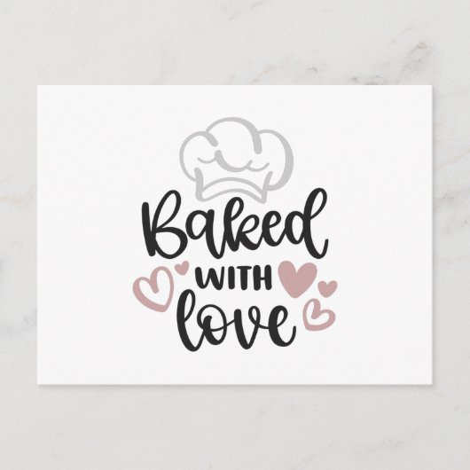 Carte Postale Cuit avec amour (Devant)