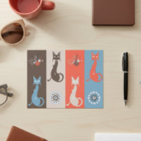 Cuite Rétro Kitties Mid Century Chat Orange Brown