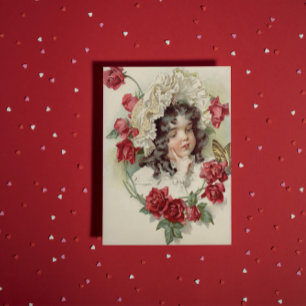 Carte Postale Cuite victorienne aux roses rouges