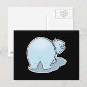 Carte Postale cul d'ours polaire mignon (Devant / Derrière)