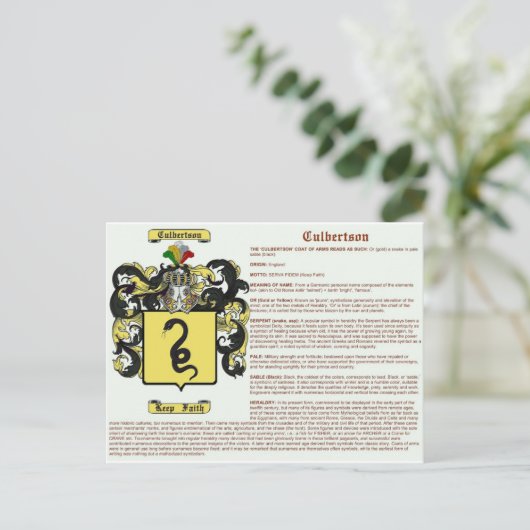 Carte Postale Culbertson (sens) (Debout devant)