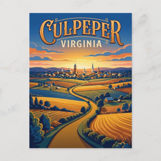 Carte Postale Culpeper États-Unis (Devant)