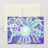 Carte Postale Culte Art Aqua Blanc Bleu Violet Oct 2017 ESSL (Devant / Derrière)