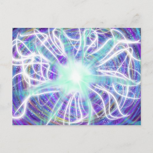 Carte Postale Culte Art Aqua Blanc Bleu Violet Oct 2017 ESSL (Devant)