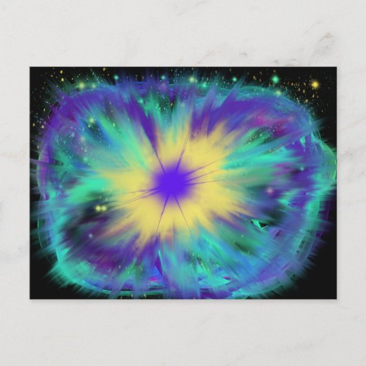 Carte Postale Culte Art Aqua Jaune Bleu Violet Oct 2017 ESSL (Devant)