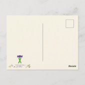 Carte Postale Culte Art Blanc Coeur Jaune Bleu 7 oct 17 HC (Dos)