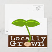 Carte Postale Cultivé localement (Devant / Derrière)