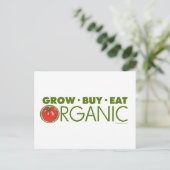 Carte Postale Cultiver, Acheter, Manger Bio (Debout devant)