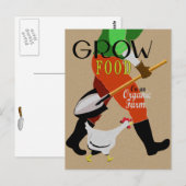 Carte Postale Cultiver des aliments (Devant / Derrière)